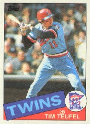 1985 Topps Baseball Cards      239     Tim Teufel